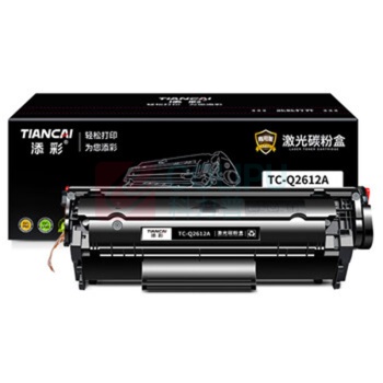 添彩 激光碳粉盒 TC-Q2612A 2000页商用装企业版 (黑色) 适用HP LaserJet 1010/1012/1015