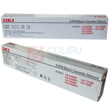 OKI 色带架 6100F 13m (黑色) 适用机型:7150F;6100F+;760F;6300F;6300FC DC