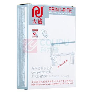天威 PRINT-RITE 色带框/色带架 SP200 RFS035PPRJ 12.7mm*3m (紫色) 专业装