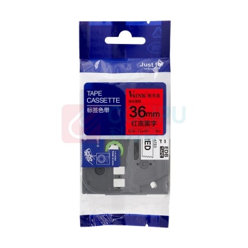 V4INK 打标机色带 TZe461 36mm×8000mm (红底黑字) 1个/个 DC