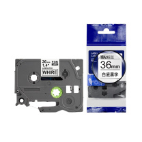 绘威 标签色带 QZe-261 36mm*8m (白底黑字)