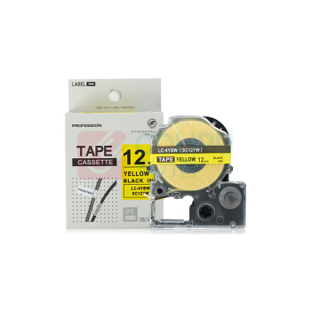 绘威 色带 SC12YW 12mm*8m (黄底黑字) 适用爱普生/锦宫标签打印机