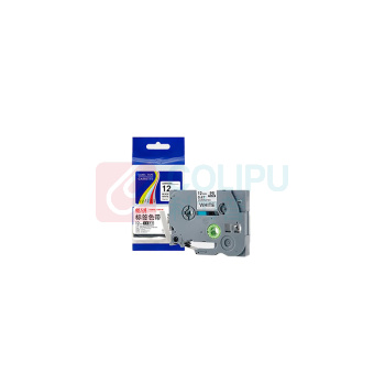 天威 标签色带 TZw-231 12mm*8m (白底黑字) 适用兄弟标签机 