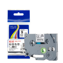 天威 PRINT-RITE 标签色带 TZw221 RAB165BPRJ 9mm*8m (白底黑字) 专业装