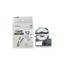绘威 标签色带 SS12KW  适用爱普生/锦宫标签打印机 白底黑字12mm*8m