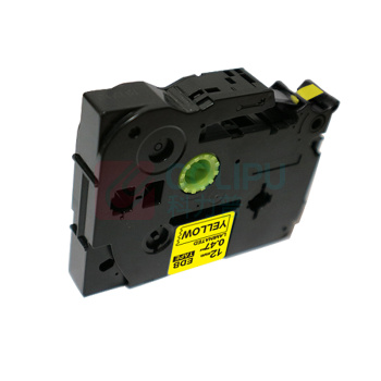 绘威 标签色带 QZe-631  适用兄弟标签打印机 黄底黑字12mm*8m