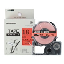 绘威 标签色带 SC18RW  适用爱普生/锦宫标签打印机 红底黑字18mm*8m