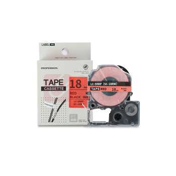 绘威 标签色带 SC18RW  适用爱普生/锦宫标签打印机 红底黑字18mm*8m