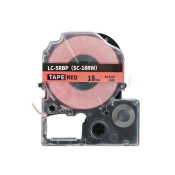 绘威 标签色带 SC18RW  适用爱普生/锦宫标签打印机 红底黑字18mm*8m