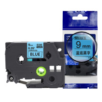 绘威 标签色带 QZe-521  适用兄弟标签打印机 蓝底黑字9mm*8m