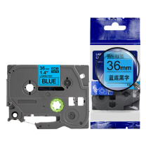 绘威 标签色带 QZe-561  适用兄弟标签打印机 蓝底黑字36mm*8m