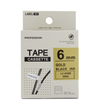 绘威 标签色带 SM6ZW  适用爱普生/锦宫标签打印机 金底黑字6mm*8m
