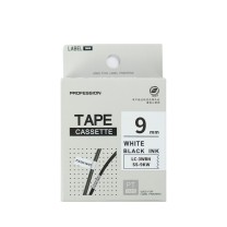 绘威 标签色带 SS9KW  适用爱普生/锦宫标签打印机 白底黑字9mm*8m