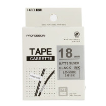 绘威 标签色带 SM18X  适用爱普生/锦宫标签打印机 银底黑字18mm*8m