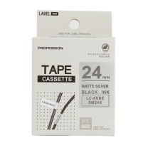 绘威 标签色带 SM24X  适用爱普生/锦宫标签打印机 银底黑字24mm*8m