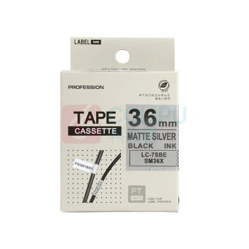 绘威 标签色带 SM36X  适用爱普生/锦宫标签打印机 银底黑字36mm*8m