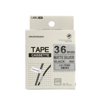 绘威 标签色带 SM36X  适用爱普生/锦宫标签打印机 银底黑字36mm*8m