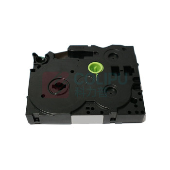 绘威 标签色带 QZe-731  适用兄弟标签打印机 绿底黑字12mm*8m