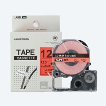 绘威 标签色带 SC12RW  适用爱普生/锦宫标签打印机 红底黑字12mm*8m