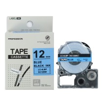 绘威 标签色带 SC12BW  适用爱普生/锦宫标签打印机 蓝底黑字12mm*8m