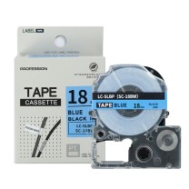 绘威 标签色带 SC18BW  适用爱普生/锦宫标签打印机 蓝底黑字18mm*8m