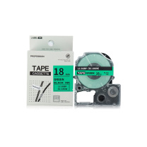 绘威 标签色带 SC18GW  适用爱普生/锦宫标签打印机 绿底黑字18mm*8m