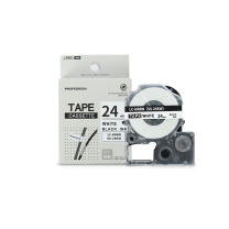 绘威 标签色带 SS24KW  适用爱普生/锦宫标签打印机 白底黑字24mm*8m