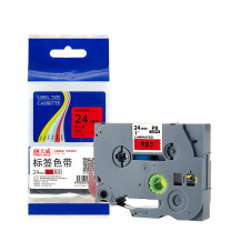 天威 PRINT-RITE 标签色带 TZw451 RAB124BPRJ 24mm*8m (红底黑字) 专业装