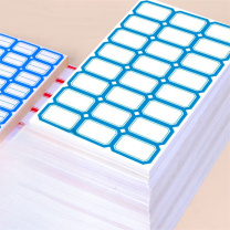NVV 标签贴纸 BQ-392502 1392枚39*25mm (蓝色)