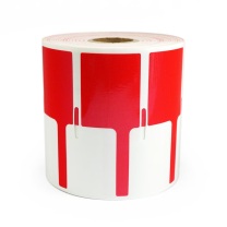 开玛 K-MARKING 40mm*32mm+40mm 打印标签 500片/卷 1.00 盒/卷 (计价单位:卷) 红色 GW09-02