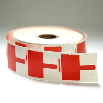 开玛 K-MARKING 40mm*32mm+40mm 打印标签 500片/卷 1.00 盒/卷 (计价单位:卷) 红色 GW09-02