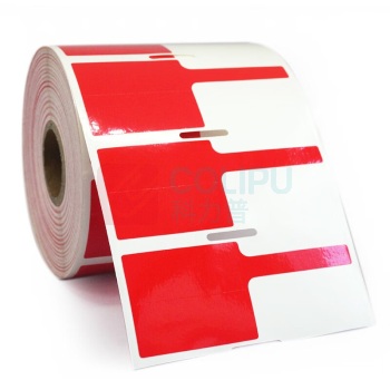 开玛 K-MARKING 40mm*32mm+40mm 打印标签 500片/卷 1.00 盒/卷 (计价单位:卷) 红色 GW09-02