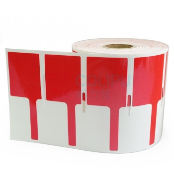 开玛 K-MARKING 40mm*32mm+40mm 打印标签 500片/卷 1.00 盒/卷 (计价单位:卷) 红色 GW09-02