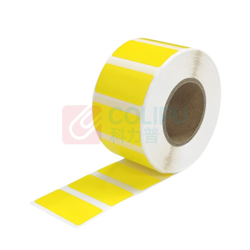 安赛瑞 热敏合成纸标签 2K00523 50*80mm-400张/卷 (黄色) DC