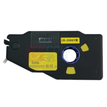 丽标 CAPELABEL 标签胶贴 LB-2806Y 6mm*16m 黄色 (黄色)