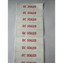 巨尊 标签 QC SEALED 80*20mm (白色)