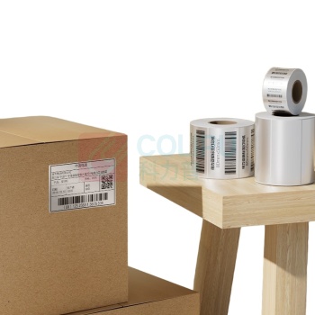 得力 deli 亚银标签纸 ZG655 100*50mm-1000枚 1卷/筒