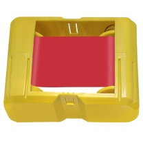 丽标 CAPELABEL 不干胶标签 D-60RDK色带 D-60P打印机专用60MM*100M 3卷/盒 (红)