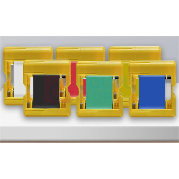 丽标 CAPELABEL 不干胶标签 D-60BLK色带 D-60P打印机专用60MM*100M 3卷/盒 (蓝)