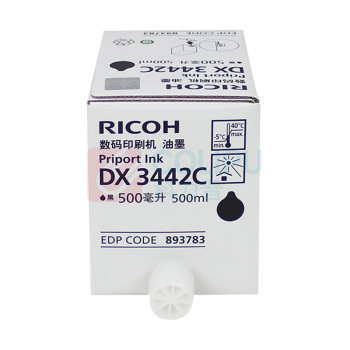 理光 油墨 DX3442C (黑色) 5瓶/盒 按单瓶出售