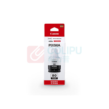 佳能 CANON 原装墨水 GI-80 打印页数约8300页 (黑色) 适用机型G6080/G7080/G5080/GM2080/GM4080