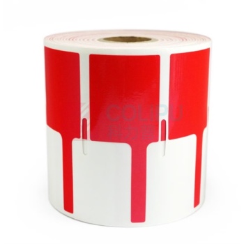 开玛 K-MARKING 打印标签 GW09-02 40mm*32mm+40mm*500片/卷 (红色) 1 盒/卷(计价单位:卷)
