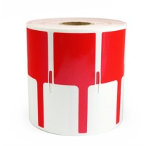 开玛 K-MARKING 打印标签 GW09-02 40mm*32mm+40mm*500片/卷 (红色) 1 盒/卷(计价单位:卷)
