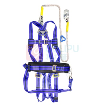 理联 五点式围杆安全带 全身式单绳登杆安全带 LN-WY05F (蓝色) 1条