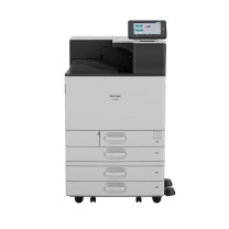 理光 RICOH A3彩色单功能激光打印机 IP C8500 主机 四纸盒 小册子装订器 (白色)