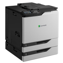 利盟 A4彩色激光打印机 cs820de (白色)