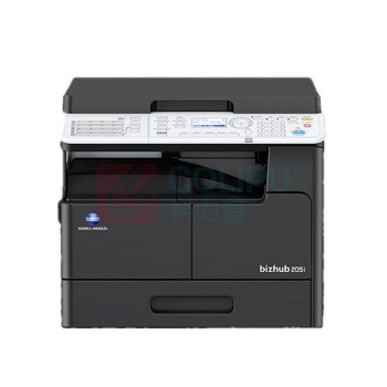 柯尼卡美能达 KONICA MINOLTA 黑白激光打印机 bizhub205i 标配一纸盒双面器双面输稿器 (黑色)