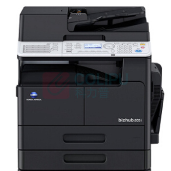 柯尼卡美能达 KONICA MINOLTA 多功能数码复合机 Bizhub 205i A3-A4 (黑色)