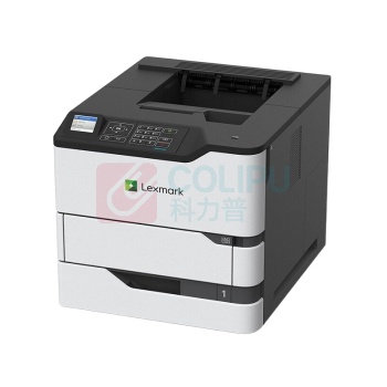 利盟 A4黑白激光打印机 ms823dn (白色) 标配(双纸盒