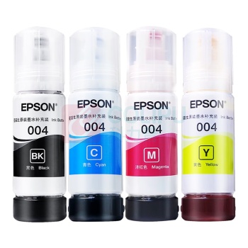 爱普生 EPSON 墨水 004 (黑色) L3151 L3153 L3251 L3253 L3256 L3258 1258打印机 004BK